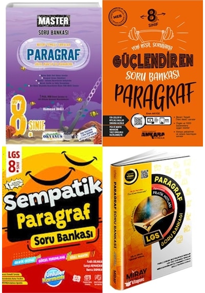 Lgs 8.sınıf Süper Paragraf 4 Kitap Set