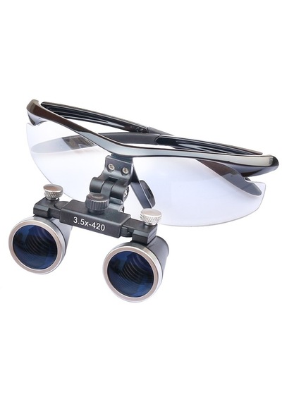 3.5x - 420 Mm Diş Cerrahi Gözlük Lens Büyüteç Taşıma Çantalı 289f3