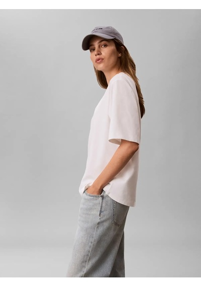 Calvin Klein Ss Coolıng Jersey Re, Yaf Beyaz Kadın T-shirt