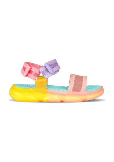 Vicco Flora Cırtlı Işıklı Kız Bebek Sandalet 321.24y.203 Pudra