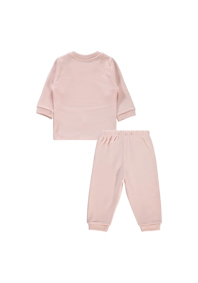 Civil Baby Bebek Organik Pijama Takımı 1-9 Ay Pembe