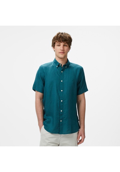 Nautica Erkek Yeşil Classic Fit Gömlek Düz W55100t Yeşil