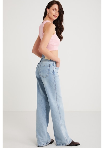 Ethıquet Joyce Kadın Slim Fit Dar Kalıp Sıfır Kol Bisiklet Yaka Örme Crop Pembe Atlet