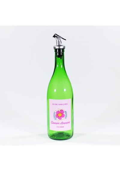 Anneler Günü Konseptli Hediyelik Yağdanlık Sosluk Sirkelik 750 Ml Akıtıcılı Çimen Yeşili
