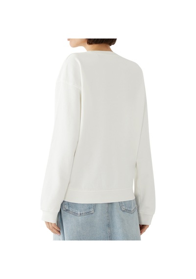 Frame Unisex Tonal Logo Crewneck - Krem Cream