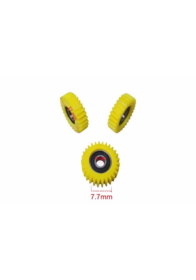 Fat Bike Plastik Dişli Rulmanlı 3 Lü Set 28 T Açık Sarı