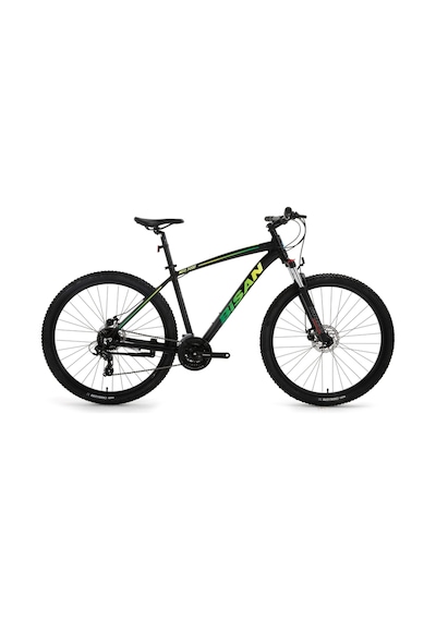 Bisan Mtx7200 Siyah Yeşil Disk Fren Üst Seviye Dağ Bisikleti 27,5 Jant 17-43cm 3x8 Vites Blc Çok Renkli