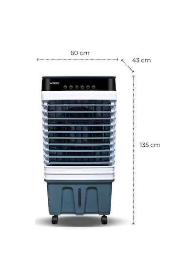 Woox 100 Lt Su Kapasiteli, 420 Watt, Otomatik Salınım, Dijital Touch Panel Portatif Hava Soğutucu