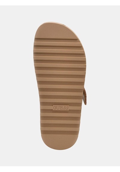 Guess Fatema2 Terlik Fl6ft2fal03 Bej/kahverengi Bej - Kahverengi