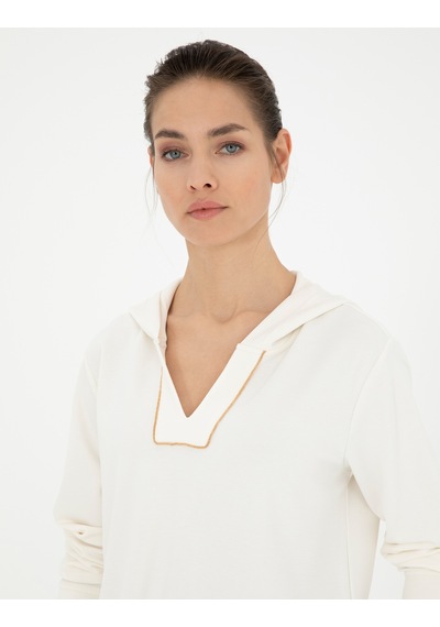 Pierre Cardin Kadın Ekru Sweatshirt 50282639-vr019 Ekru