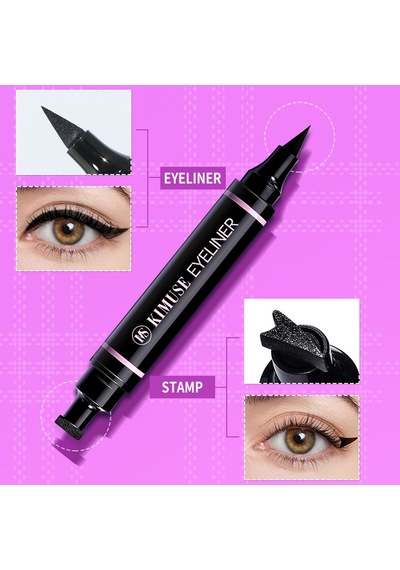 Yaratıcı Kalp Deseni Çift Baş Yumuşak Fırça Damgaları - Kadınlar Ve Kızlar İçin 2 Pcs Göz Makyajı Diğer