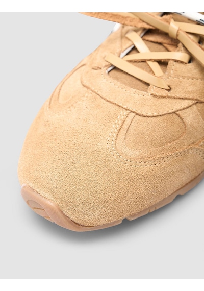 %100 Hakiki Deri Taba Kadın Sneaker Taba