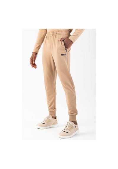 Maraton Sportswear Regular Erkek Ribana Paça Basic Açık Vizon Eşofman Altı 18102-açık Vizon Açık Vizon
