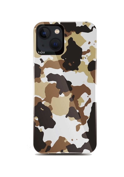 Kajsa Apple Uyumlu iPhone 13 Kılıf Asker Desenli Kajsa Camo Kapak ZORE-219790