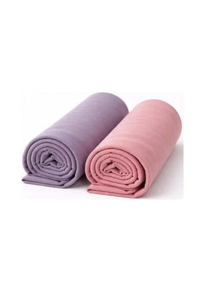 Angel&co. Girls Clothing Angel&co Penye Şal 2 Li Set Soft Lavanta& Pudra Pembe 65x170 Cm Pembe Pembe