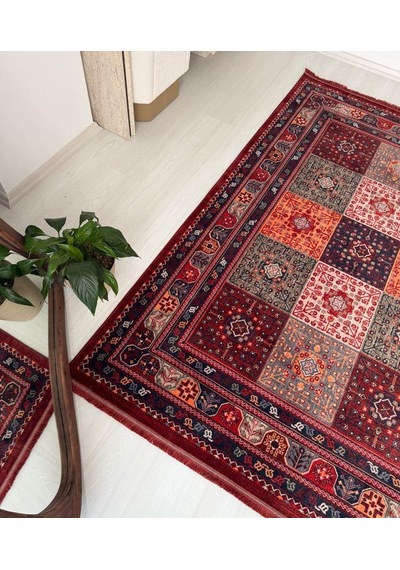 Andromeda Halı Artline Serisi 0l406c Salon Oturma Yatak Odası Halısı Kırmızı
