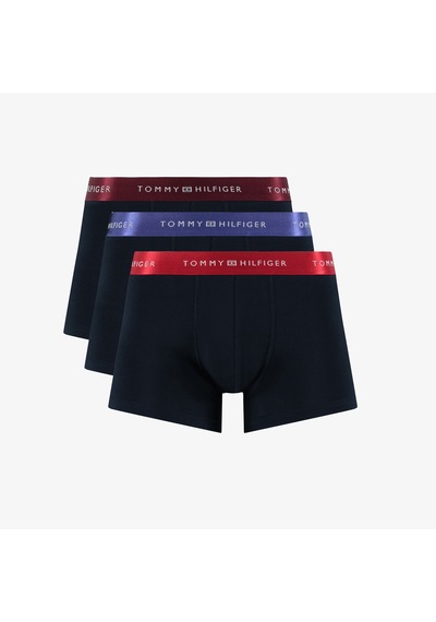 Tommy Hilfiger Trunk 3pk Erkek Kirmizi Boxer Düz Um0um03411 Kırmızı