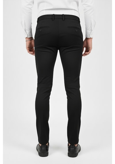 Rizzup Erkek Siyah Modern Fit Likralı Kumaş Pantolon Günlük & Ofis Kullanımı 2602020