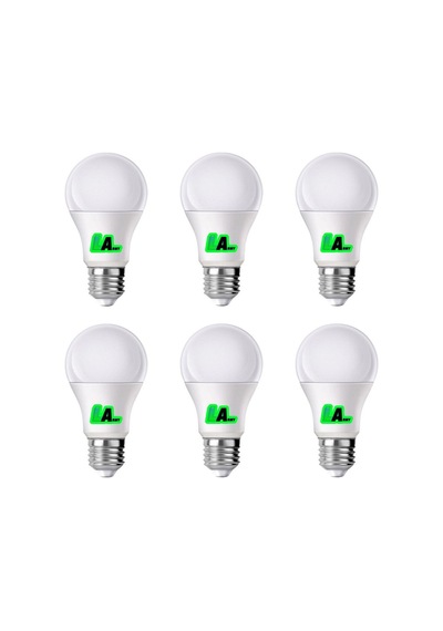 6 Adet 9w Led Ampul A 6500k Soğuk Beyaz Işık Lamba Aydınlatma Asa-12082 Enerji Tasarruflu Uzun Ömür