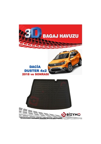 Dacia Duster 4x2 2018-2022 3d Bagaj Havuzu