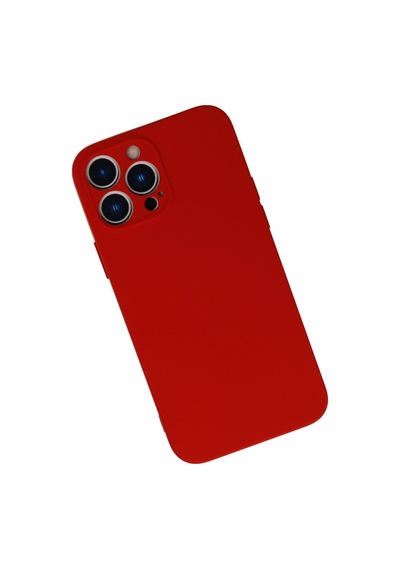 Apple iPhone Uyumlu 13 Pro Max Kılıf Nano İçi Kadife Silikon - Kırmızı Bzsxx00 1