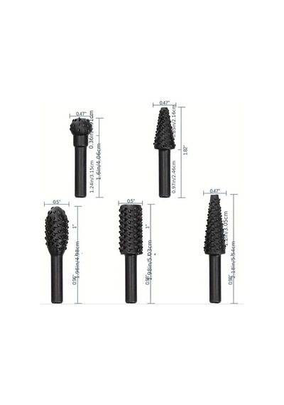 Zhltools Ahşap Oyma Törpü Seti 5 Parça