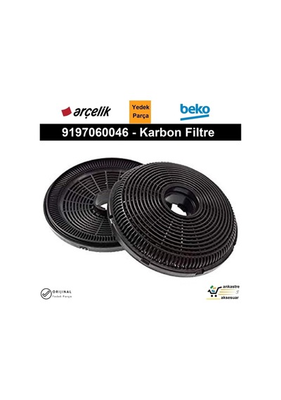 Arçelik Uyumlu Ade 604-5 9207291100 Davlumbaz Karbon Filtre 9197060046