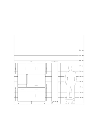 Arges Dolap 9 Raflı 3 Çekmeceli 6 Kapaklı 132x30x195 Çam-ayta... Çam Arges Dolap 9 Raflı 3 Çekmeceli 6 Kapaklı 132x30x195 Çam-ayta... Çam