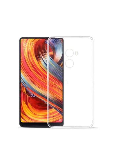 Xiaomi Mi Mix ile Uyumlu Kapak 1mm Süper Silikon Şeffaf Kılıf