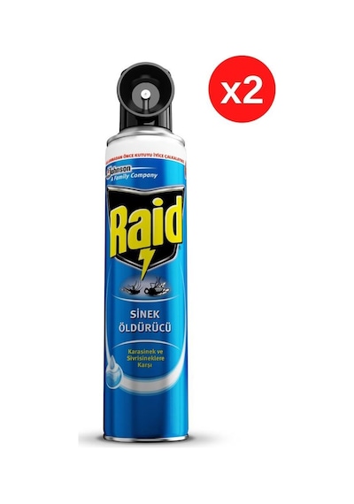 Raid Sinek Öldürücü Sprey 2 x 300 ML Raid Sinek Öldürücü Sprey 2 x 300 ML