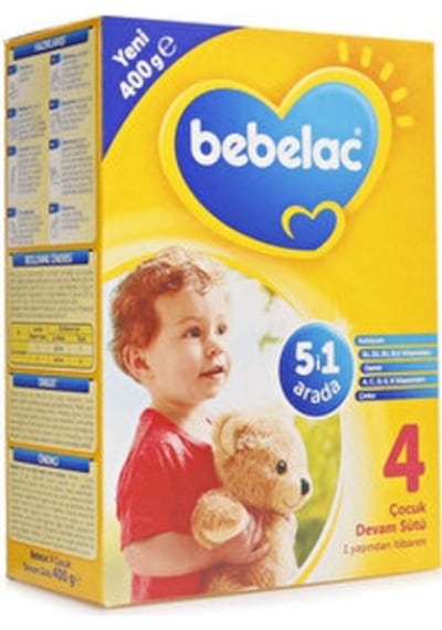 Bebelac 4 Çocuk Devam Sütü 400 G 5 Adet