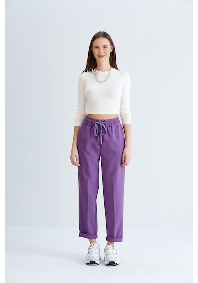 Sortie Collection Neva Model Pantolon Mor-mor Mor