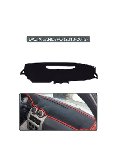 Dacıa Sandero 2010-2015torpido Koruma Halısı Gri Kenar