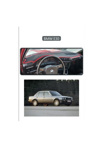 Bmw E30torpido Koruma Halısı Gri Kenar