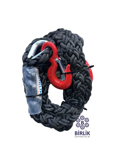 Kinetik 8 Kollu Çelik Kancalı Esnek Halat 28 Mm 5 Mt