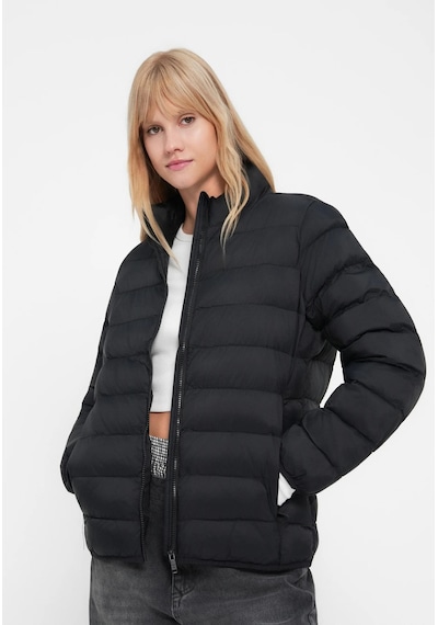 Little Big Ltb Denoso Kadın Şişme Mont 11264400425048 Siyah