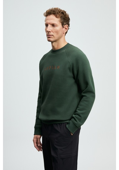 Lufian Bren Erkek Sweatshirt Çimen Yeşili Çimen Yeşili 112030219100611 Yeşil
