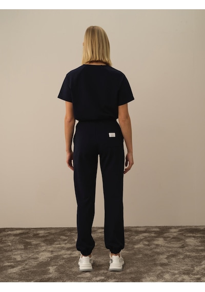 Xint Lacivert Pamuk Dokulu Regular Fit Sweat Pantolon 470416