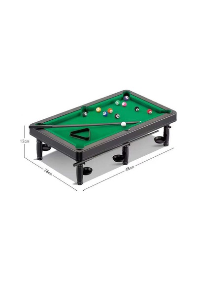 Dolıty Çocuk Bilardo Masası Seti Oyunu Oyuncak Raf Üçgen