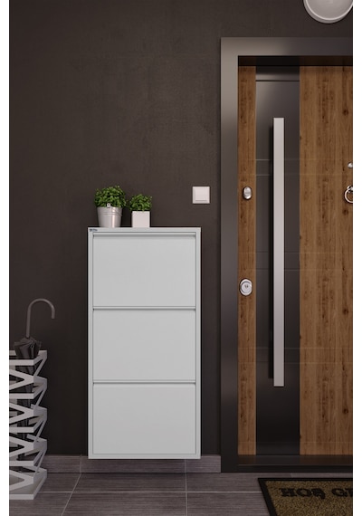 Ceha  3'lü Metal Ayakkabılık - Gri K.AYK-3 /AB7035 Gri