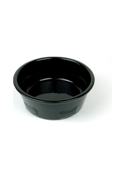 Seramik Köpek Mama Kabı - Seramik Mama Kasesi - Siyah - 1 1000ml