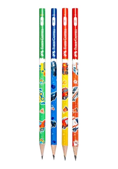 Faber Castell City Squad Kurşun Kalem - 5 Addt Siyah
