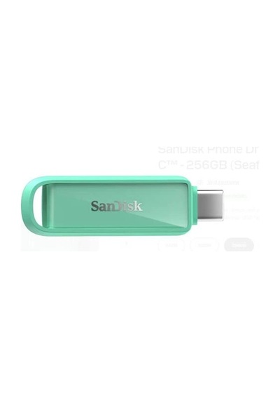 Sandisk Sdıxs0n-256g-gn6nq 256gb Phone Drive With Usb-c-128gb Seafoam Green Flash Bellek Kdo