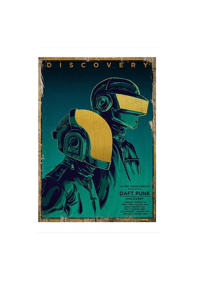 Bedeko Daft Punk Tasarım Mdf Tablo 35 Cm X 50 Cm