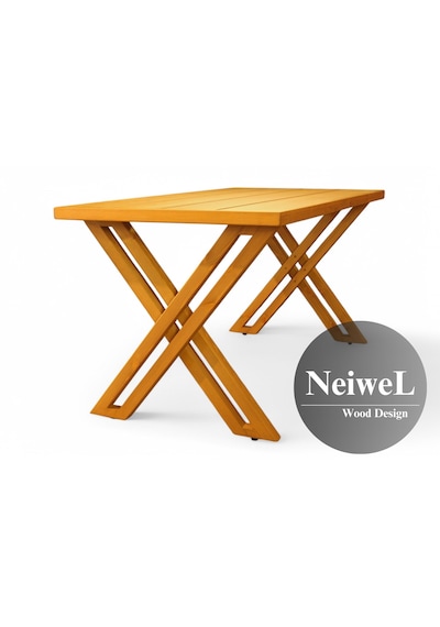 Neiwel Garden Sean Doğal Ahşap Bahçe Masa Ahşap