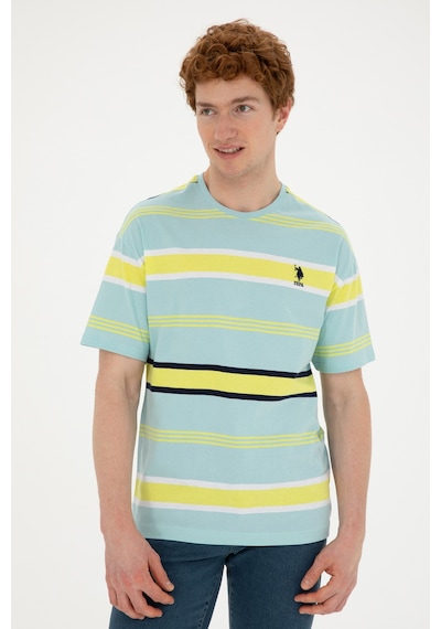 U.S. Polo Assn. Erkek Comfort Fit Bisiklet Yaka Mint Tişört 50287038-VR090 U.S. Polo Assn. Erkek Comfort Fit Bisiklet Yaka Mint Tişört 50287038-VR090