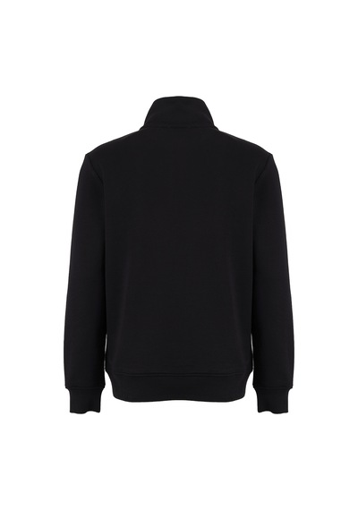 Discovery Expedition D6wm-swt3802 Siyah Erkek Fermuarlı Rahat Kalıp Sweatshirt