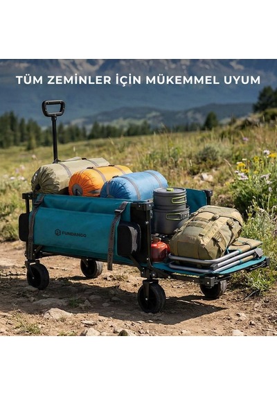 Fundango Deluxe M Premium 220l Frenli Katlanır Vagon Araba