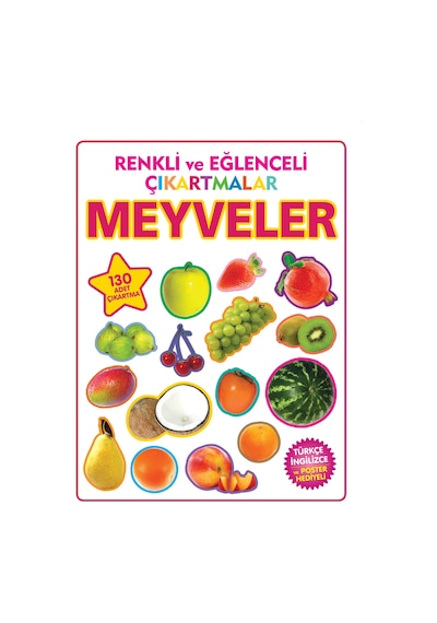 Renkli Ve Eğlenceli Çıkartmalar Meyveler - Rxlu-590023