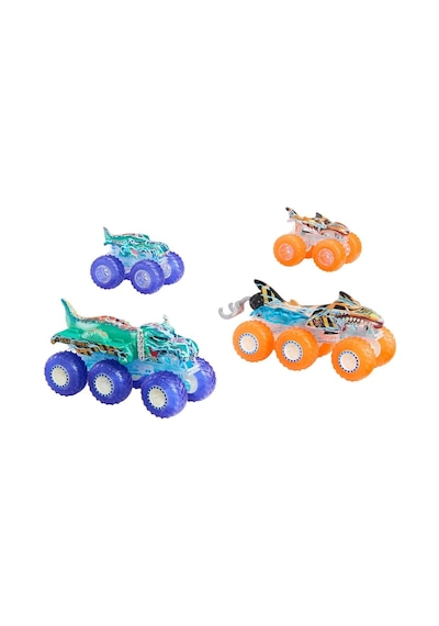 Hyj29 Hot Wheels Monster Trucks Power Smashers Çoklu Paket Çok Renkli